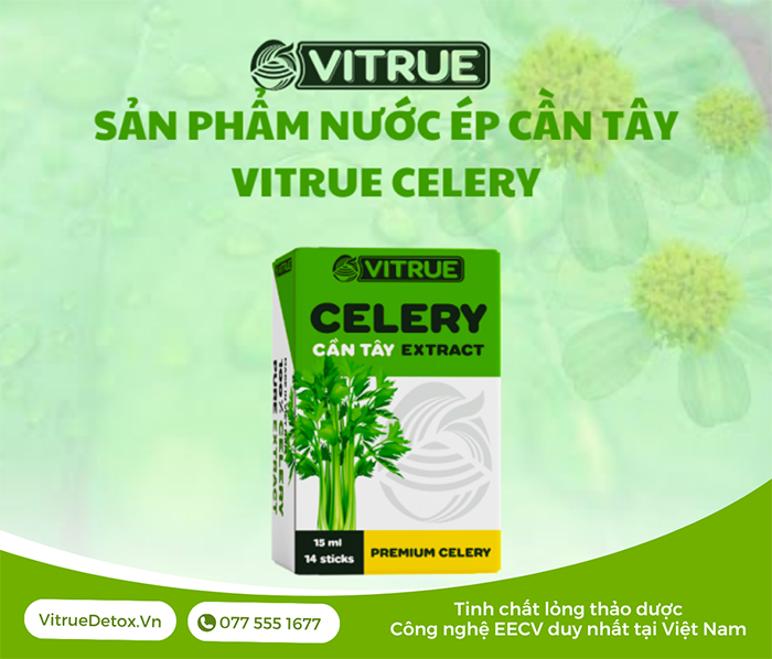 Nước ép cần tây có chứa ít calo, hỗ trợ giảm cân hiệu quả