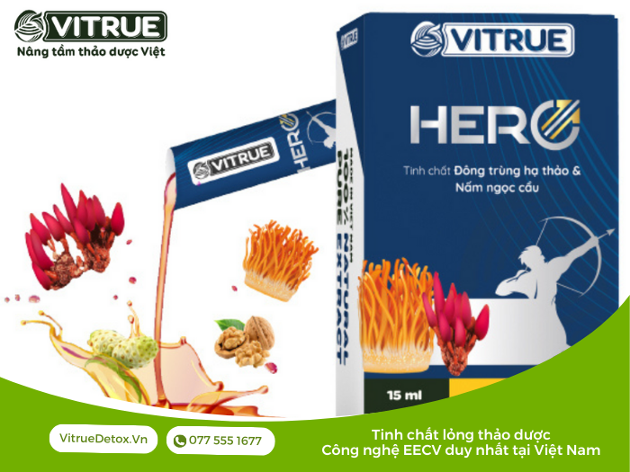 Vitrue Hero - tinh chất thảo dược giúp tăng cường sinh lý nam giới