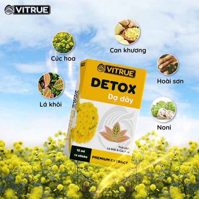 Vitrue Detox Dạ dày (Hộp 14 gói x 15 ml)